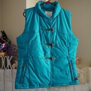 Nike sz XL Teal Zip Front Toggle Closure Puffer Vest